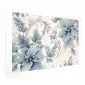 Plakat Turkusowe retro kwiaty 42x29,7 cm bez ramy z marginesem | MIRAT.