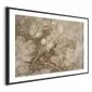 Plakat Ornamenty roślinno-kwiatowe 60x40 cm z ramą czarną z marginesem | MIRAT.