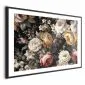 Plakat Kolorowe kwiaty 60x40 cm z ramą czarną z marginesem | MIRAT.