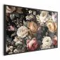 Plakat Kolorowe kwiaty 30x21 cm z ramą czarną bez marginesu | MIRAT.