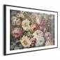 Plakat Zapach ogrodowych kwiatów 30x21 cm z ramą czarną z marginesem | MIRAT.