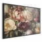 Plakat Piwonie 30x21 cm z ramą czarną bez marginesu | MIRAT.