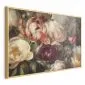 Plakat Piwonie 42x29,7 cm z ramą złotą bez marginesu | MIRAT.