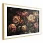 Plakat Kwitnące tulipany 42x29,7 cm z ramą złotą z marginesem | MIRAT.