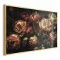 Plakat Kwitnące tulipany 30x21 cm z ramą złotą bez marginesu | MIRAT.