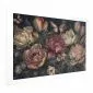 Plakat Kwiaty na turkusowym tle 30x21 cm bez ramy z marginesem | MIRAT.