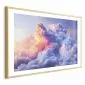 Plakat Chmury 30x21 cm z ramą złotą z marginesem | MIRAT.