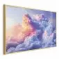 Plakat Chmury 60x40 cm z ramą złotą bez marginesu | MIRAT.