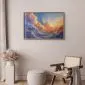 Plakat Symfonia barw 42x29,7 cm z ramą złotą bez marginesu | MIRAT.