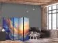 Parawan jednostronny Pejzaże 225x172 cm 5-częściowy szary | MIRAT.