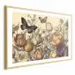 Plakat Kolorowe tulipany 42x29,7 cm z ramą złotą z marginesem | MIRAT.