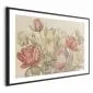 Plakat Bukiet 42x29,7 cm z ramą czarną z marginesem | MIRAT.