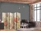 Parawan dwustronny Kwiaty 225x172 cm 5-częściowy wielokolorowy | MIRAT.