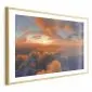 Plakat Spektakl barw 90x60 cm z ramą złotą z marginesem | MIRAT.