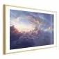 Plakat Słońce w ukryciu 60x40 cm z ramą złotą z marginesem | MIRAT.