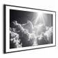 Plakat Nadzieja w chmurach 90x60 cm z ramą czarną z marginesem | MIRAT.