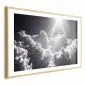 Plakat Nadzieja w chmurach 60x40 cm z ramą złotą z marginesem | MIRAT.
