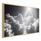Plakat Nadzieja w chmurach 90x60 cm z ramą złotą bez marginesu | MIRAT.