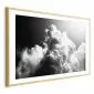 Plakat Chmury marzeń 30x21 cm z ramą złotą z marginesem | MIRAT.