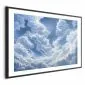 Plakat Niebo i puchate chmury 30x21 cm z ramą czarną z marginesem | MIRAT.