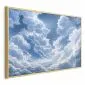 Plakat Niebo i puchate chmury 30x21 cm z ramą złotą bez marginesu | MIRAT.