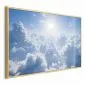 Plakat Niebiański spokój 42x29,7 cm z ramą złotą bez marginesu | MIRAT.