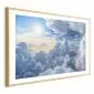 Plakat Symfonia Światła 90x60 cm z ramą złotą z marginesem | MIRAT.