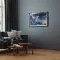 Plakat Gwiezdne chmury 90x60 cm z ramą czarną z marginesem | MIRAT.