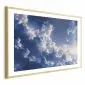 Plakat Gwiezdne chmury 90x60 cm z ramą złotą z marginesem | MIRAT.