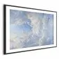 Plakat Obrazy na niebie 90x60 cm z ramą czarną z marginesem | MIRAT.
