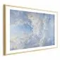 Plakat Obrazy na niebie 60x40 cm z ramą złotą z marginesem | MIRAT.