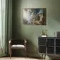 Plakat Słońce i cienie 60x40 cm z ramą złotą bez marginesu | MIRAT.