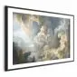 Plakat Słońce i cienie 30x21 cm z ramą czarną z marginesem | MIRAT.