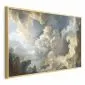 Plakat Słońce i cienie 60x40 cm z ramą złotą bez marginesu | MIRAT.