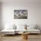 Plakat Refleksy na chmurach 60x40 cm z ramą złotą bez marginesu | MIRAT.
