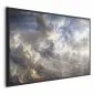Plakat Refleksy na chmurach 90x60 cm z ramą czarną bez marginesu | MIRAT.