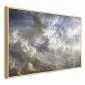 Plakat Refleksy na chmurach 60x40 cm z ramą złotą bez marginesu | MIRAT.