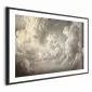 Plakat Miękka gra światła 42x29,7 cm z ramą czarną z marginesem | MIRAT.