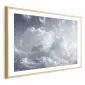 Plakat Astralny spokój 30x21cm z ramą złotą z marginesem | MIRAT.  kolekcja b-H-10060-ao-a