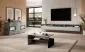 Stolik kawowy BAROS 100x60 jasny beton/czarny HELVETIA | MIRAT. styl LOFT kolekcja BAROS