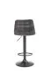 Hoker H-95 szary tapicerowany aksamitem z oparciem | MIRAT. w stylu GLAMOUR kolekcja