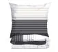Pościel Bawełniana Greno Premium Bianco Nero 200x220 Czarna połysk MIRAT.