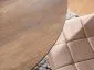 Stół okrągły OAKLAND orzech/czarny w stylu loft | MIRAT. styl LOFT