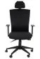 Fotel biurowy HG-0004F czarny ergonomiczny do biura | MIRAT.