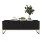 Stolik kawowy TAL 3D 110x54cm czarny mat/gold glamour I sklep meblowy MIRAT. styl GLAMOUR kolekcja TAL