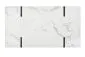 Ława BLANCA 110x60 biały marmur/czarna na metalowej podstawie | MIRAT. w stylu GLAMOUR kolekcja