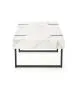 Ława BLANCA 110x60 biały marmur/czarna na metalowej podstawie | MIRAT. w stylu GLAMOUR kolekcja