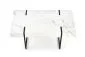 Ława BLANCA 110x60 biały marmur/czarna na metalowej podstawie | MIRAT. w stylu GLAMOUR kolekcja