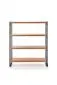 Regał BOLIVAR REG-1 metalowy z 4 półkami | MIRAT. styl LOFT kolekcja BOLIVAR