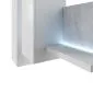 Witryna wisząca BOTA biała/beton colorado HELVETIA | MIRAT. styl LOFT kolekcja BOTA